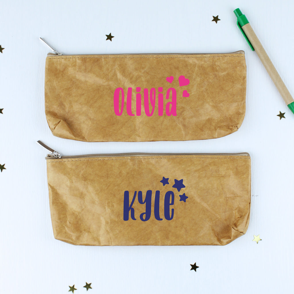 Personalised Paper Pencil Case