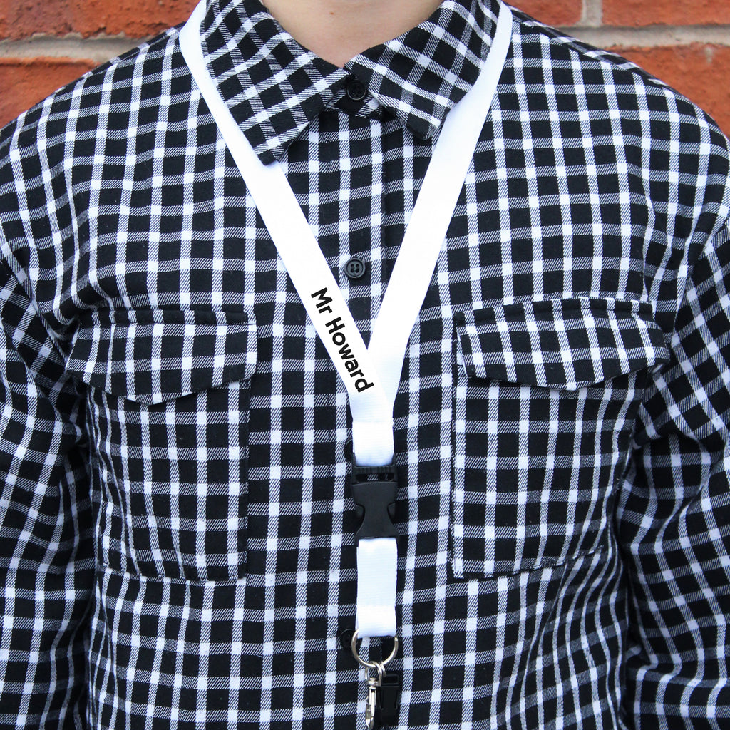 Personalised Teacher Lanyard with Safety Breakaway Clip