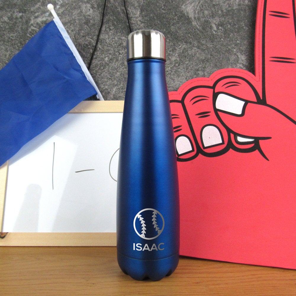 Personalised Custom Name Water Bottle with Icon Choice