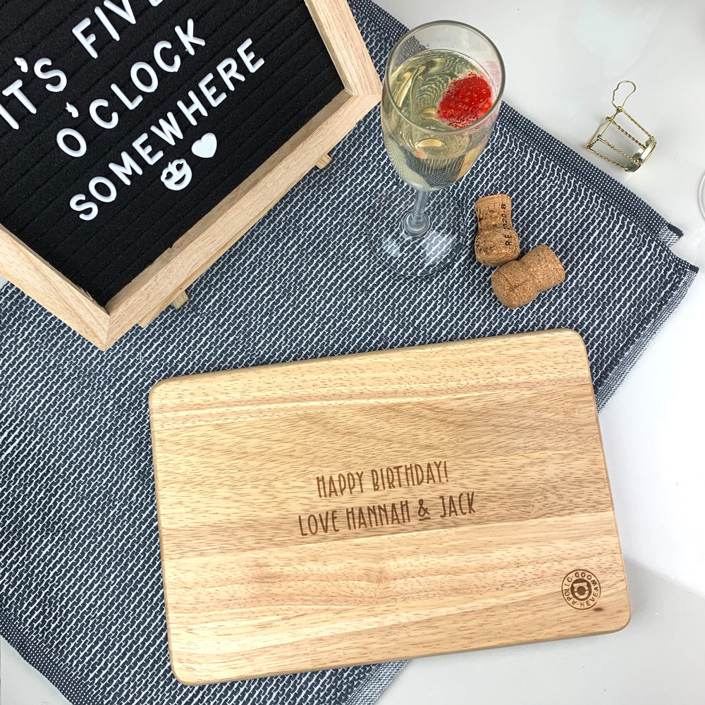 Personalised Prosecco Board, Drinks Chopping Board for Prosecco Lovers