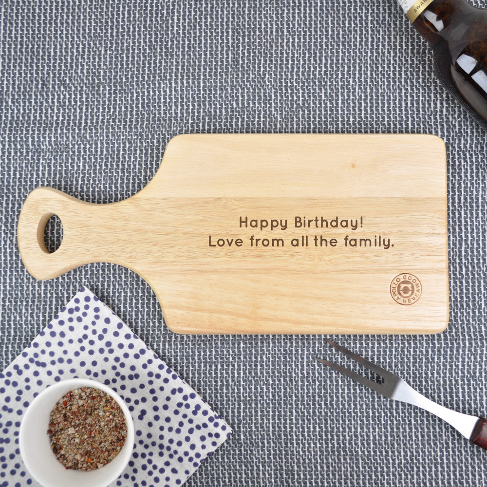 Personalised "Head Chef" Wooden Chopping Paddle Board